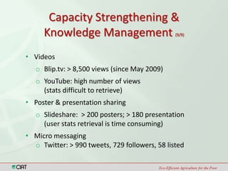 Climate Change and Capacity Strengthening Area