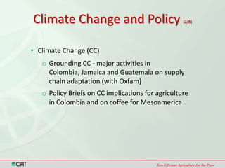 Climate Change and Capacity Strengthening Area