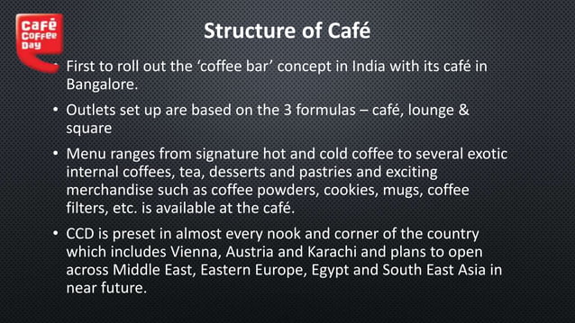 Cafe Coffee Day (CCD) | PPTX