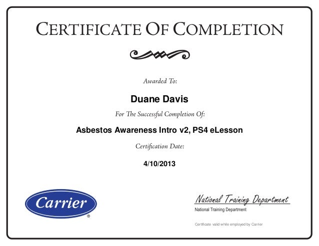 certificate