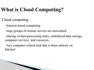 CC PPTS unit-I PPT Notes of Cloud Computing | PPTX