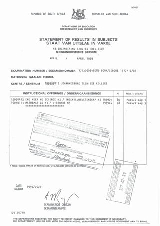 JTC Statement and Certificate