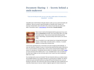Cosmetic dentistry: Secrets behind a smile makeover