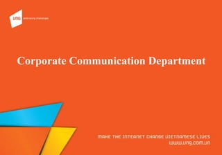 Corporate Communication Department

 