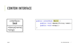 CONTOH INTERFACE
CCDP - OOP DAN DESIGN PATTERN 7
18/06/24
 
