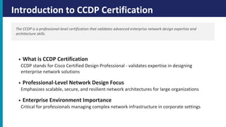 CCDP Certification Overview, Exam Structure and Requirements | PDF