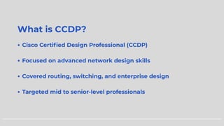 CCDP Certification vs Modern Cisco Design Certifications | PDF