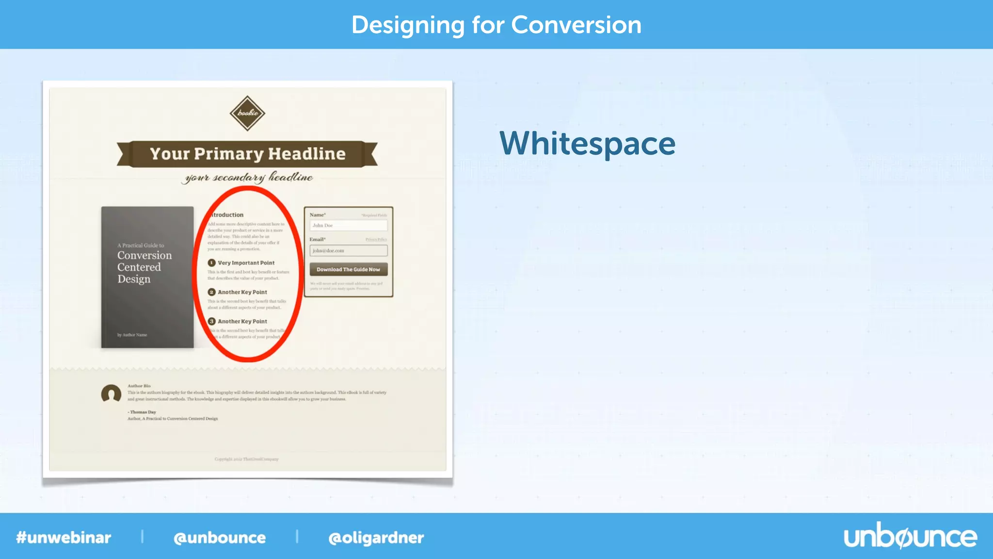Whitespace
Designing for Conversion
 
