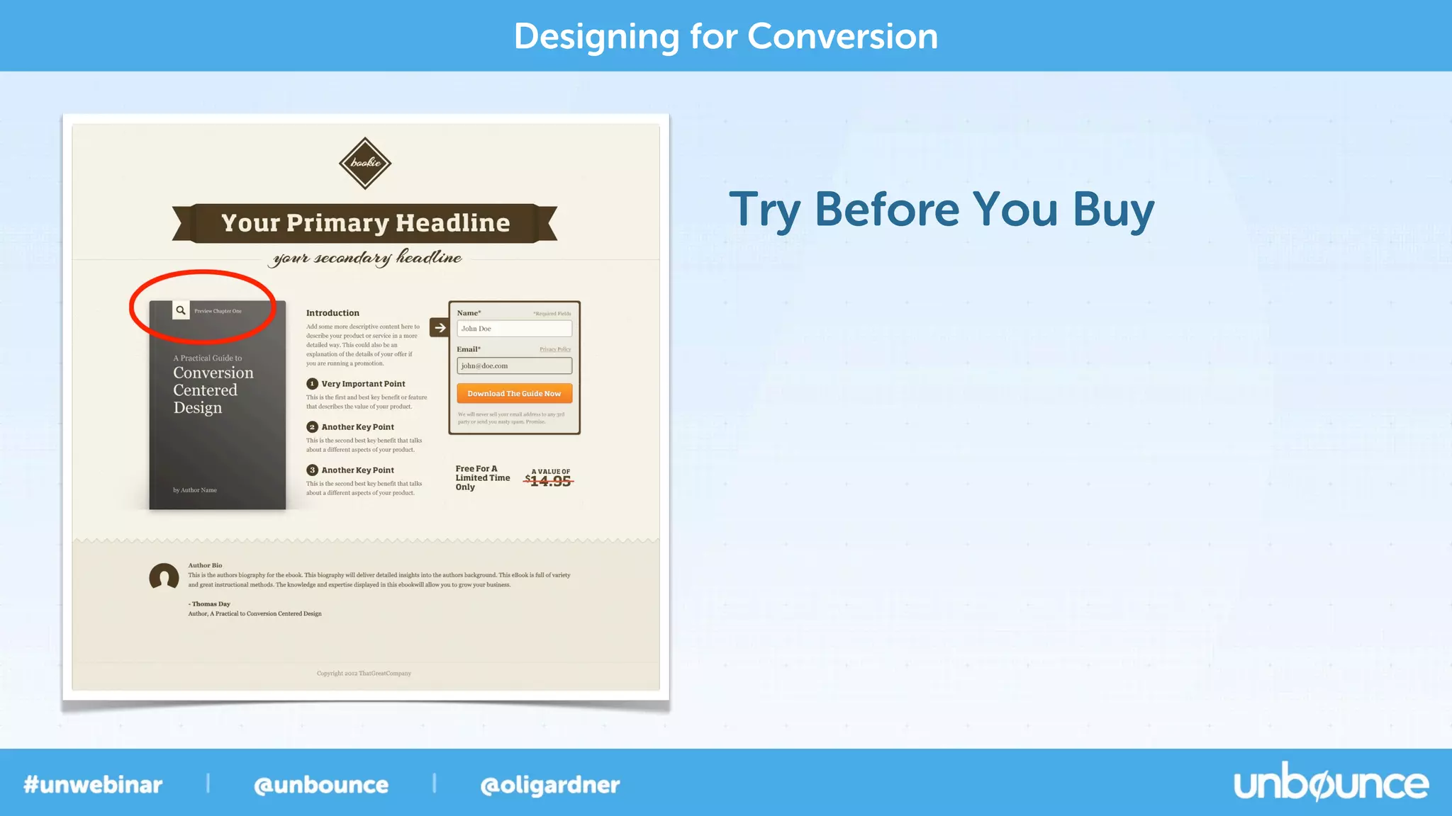 Try Before You Buy
Designing for Conversion
 