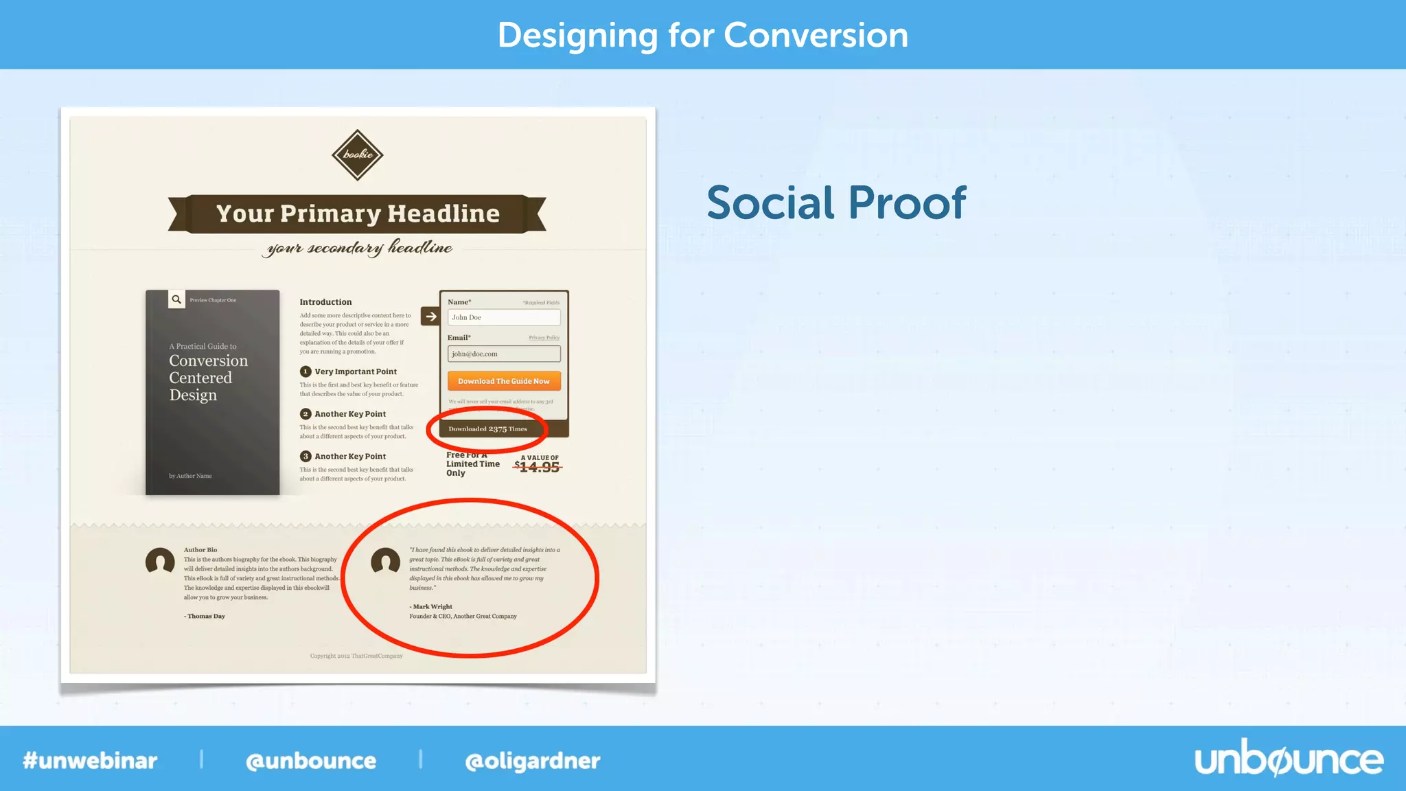 Social Proof
Designing for Conversion
 
