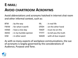 E-mail communication | PPSX