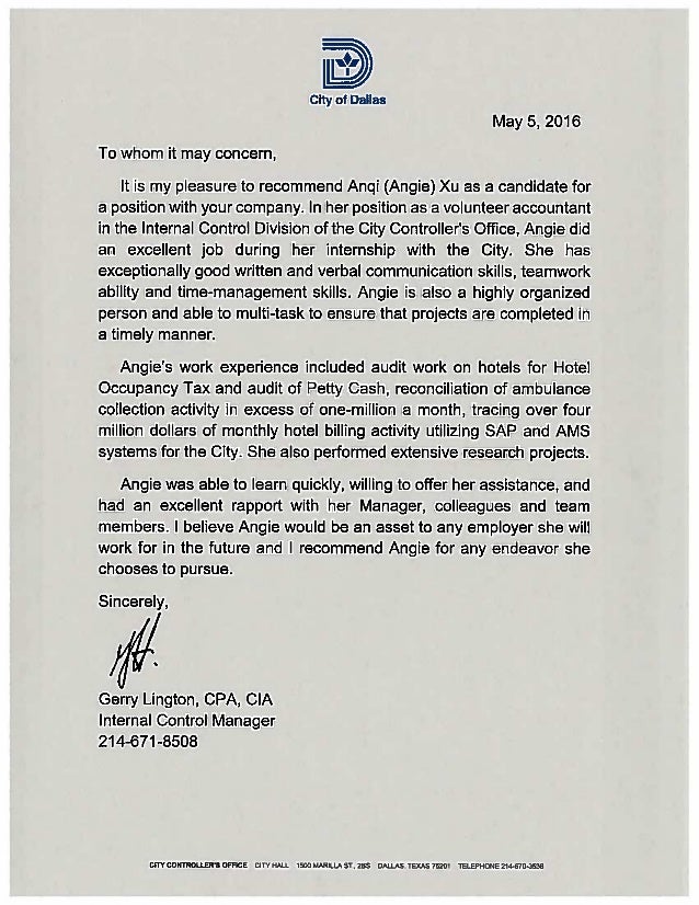 reference letter cpa reference letter