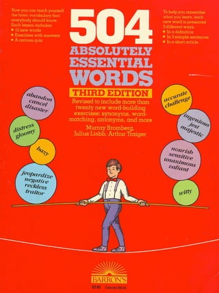 [Ccebook 1.Cn]516 504 Absolutely Essential Words