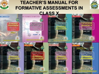 TEACHER’S MANUAL FOR
FORMATIVE ASSESSMENTS IN
        CLASS X




                           75
 