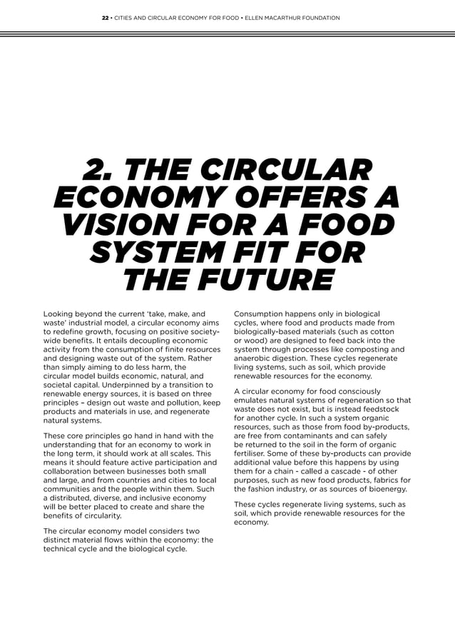 CITIES AND CIRCULAR ECONOMY FOR FOOD: ELLEN MACARTHUR FOUNDATION | PDF