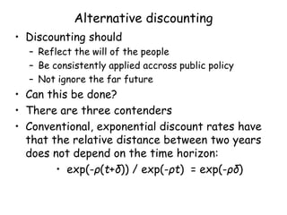 Discounting and climate policy | PPTX