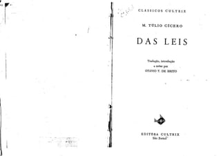 Cicero - Das Leis (De legibus)