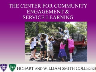 THE CENTER FOR COMMUNITY
ENGAGEMENT &
SERVICE-LEARNING
 
