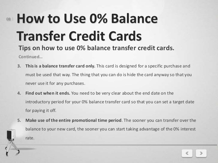 0 Balance Transfer for 6 Months