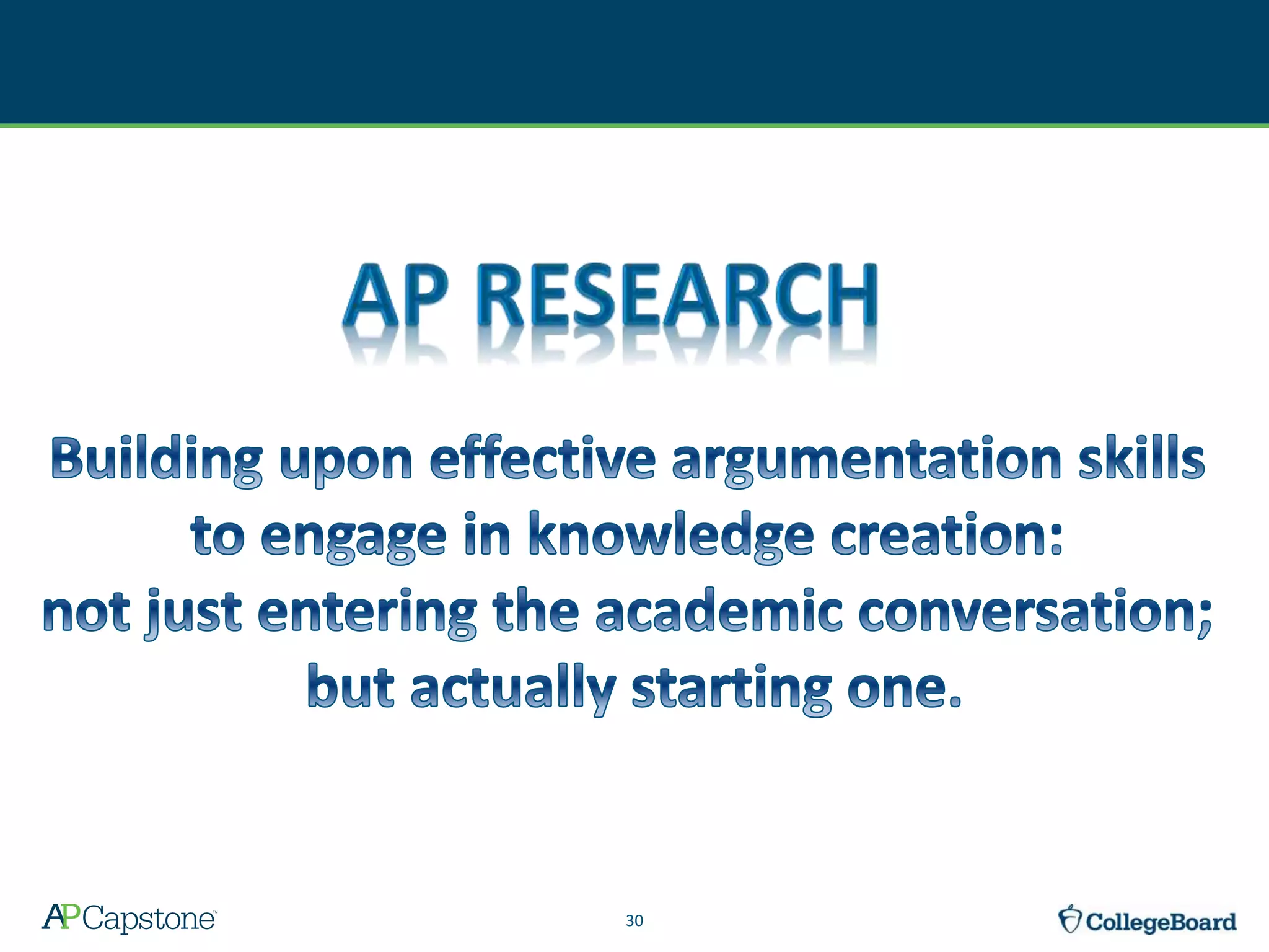 Showcase AP Research to Students PPTX Postgraduate Education