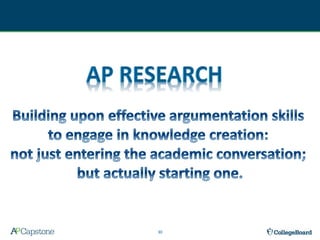 Showcase AP Research to Students | PPTX