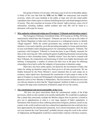 3
Our group of former civil servants, with many years of service in the public sphere,
is firmly of the view that both the...
