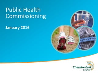 Presentation Title
Date
Name
Title
Cheshire East Council
Public Health
Commissioning
January 2016
 