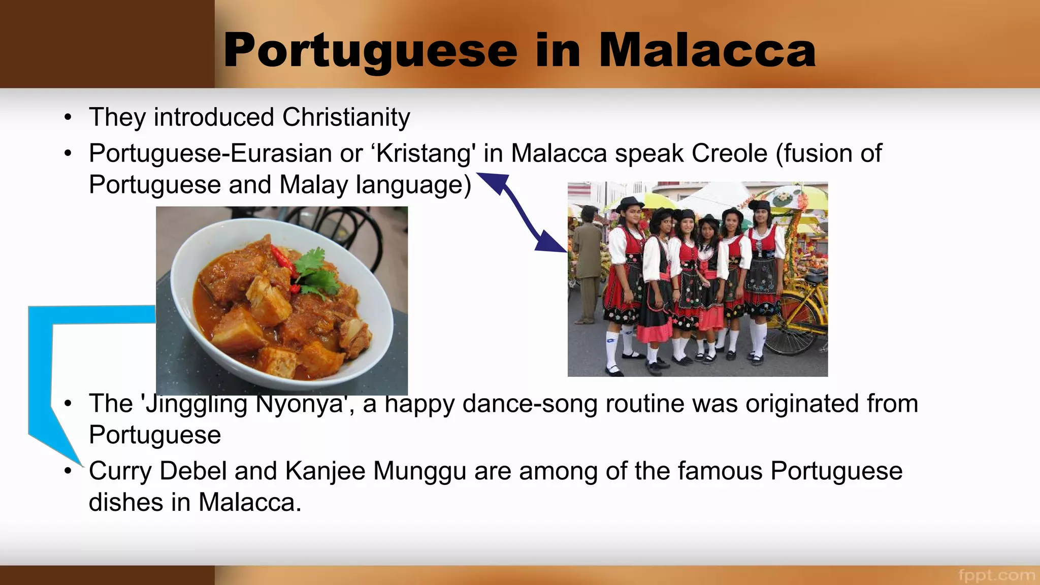Dutch
Between 1602 and 1796
• The VOC sent almost a million Europeans to work in the Asia trade.
• The majority died of disease or made their way back to Europe, but some of them made the
Indies their new home.
• Interaction between the Dutch and native population mainly took place in Sri Lanka and
the modern Indonesian Islands.
• Through the centuries there developed a relatively large Dutch-speaking population of mixed
Dutch and Indonesian descent, known as Indos or Dutch-Indonesians.
Various VOC soldier uniforms
 