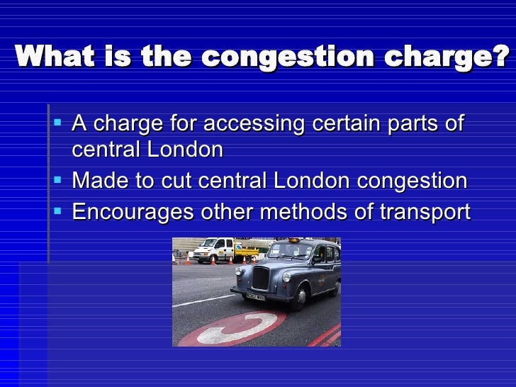 London Congestion Charge - FEHS Student Example 2