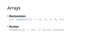 📑 C++ Cheatsheet for those who are learning cc | PPTX