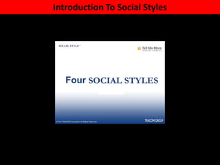 Introduction To Social Styles
 