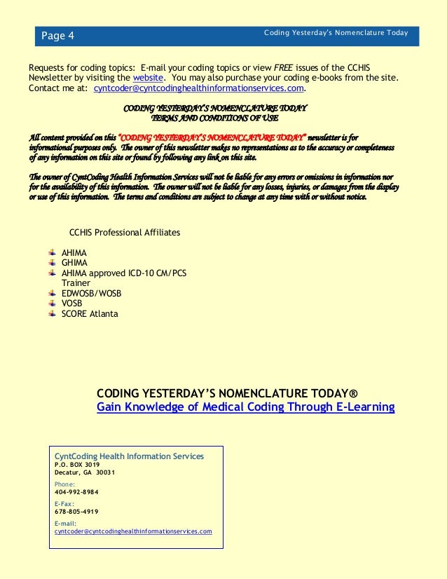 Cchis march newsletter 2016 Cchis march newsletter 2016