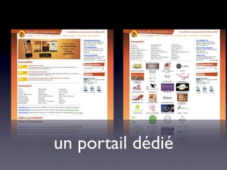 un portail dédié
 