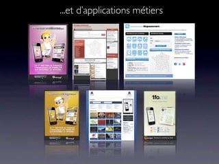 ...et d’applications métiers
 