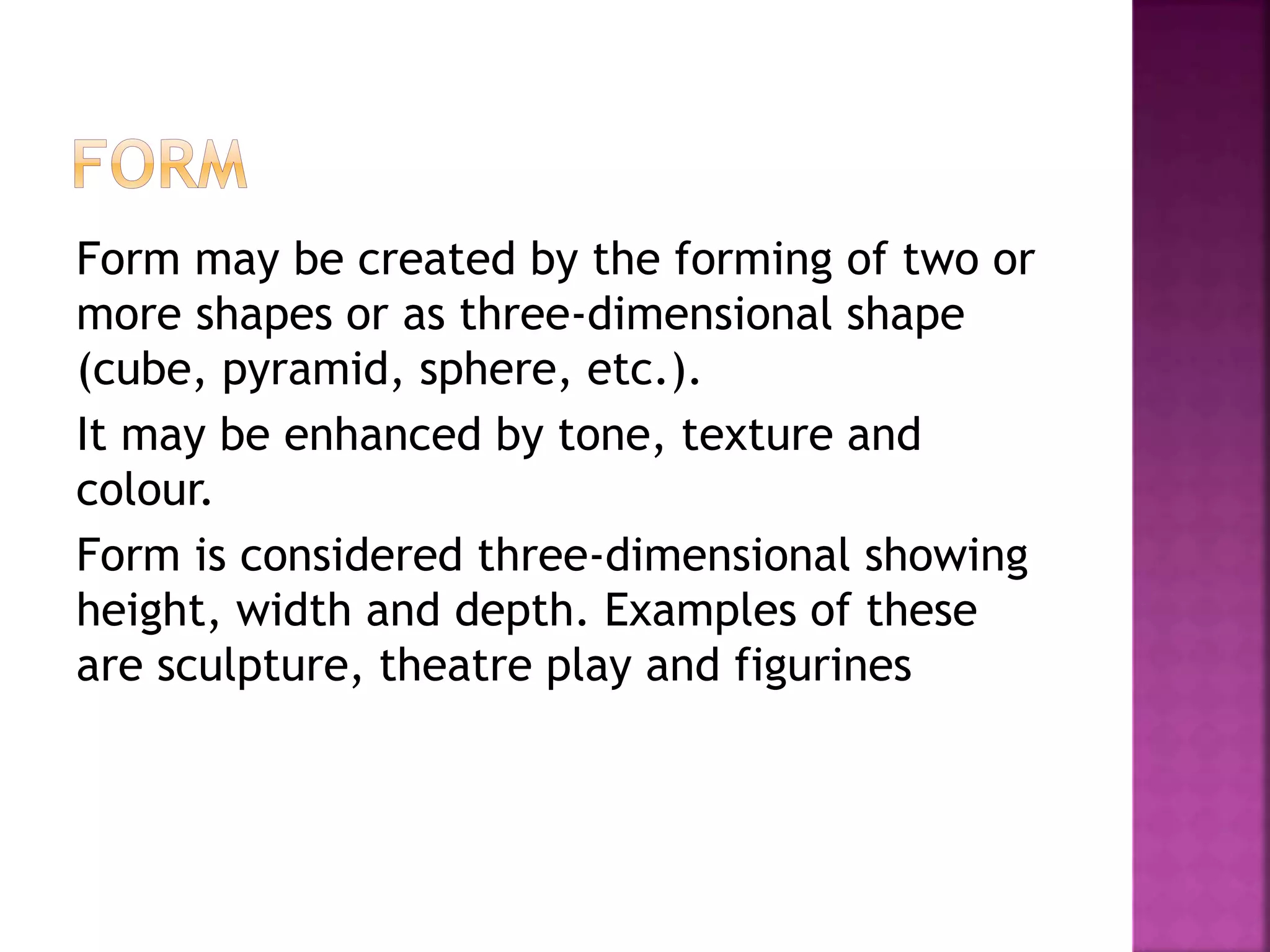 Cci1 lec 7 definition of design its elements and principle | PPTX ...