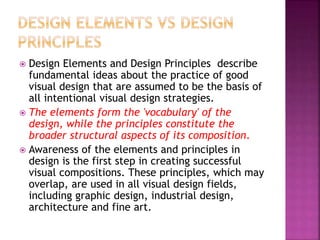 Indesign Principles Definition Cci1 lec 7 definition of design its elements and principle | PPTX