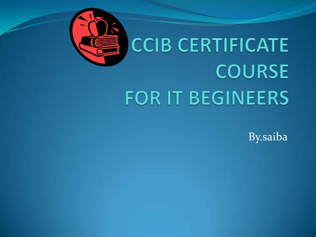 Ccib certificate by saiba | PPTX