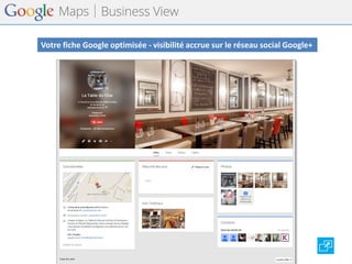 Votre fiche Google optimisée - visibilité accrue sur le réseau social Google+  