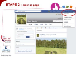 ETAPE 2 : créer sa page  