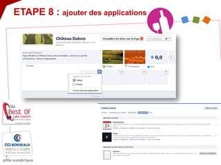 ETAPE 8 : ajouter des applications  