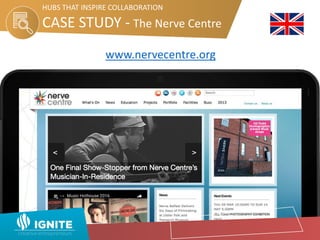 CASE STUDY - The Nerve Centre
HUBS THAT INSPIRE COLLABORATION
www.nervecentre.org
 
