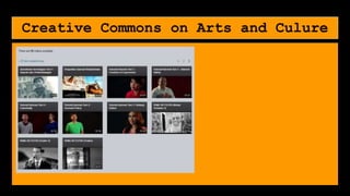 Creative Commons on Arts and Culure
 