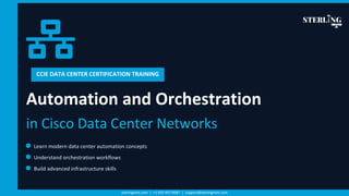 Automation and Orchestration in Cisco Data Center Networks | CCIE Data ...
