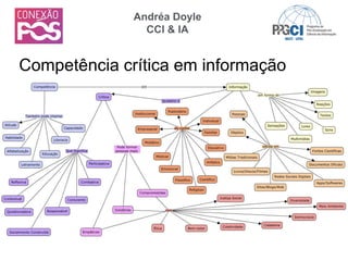Competência crítica em informação
Andréa Doyle
CCI & IA
 