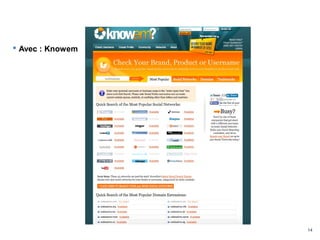 14
 Avec : Knowem
 