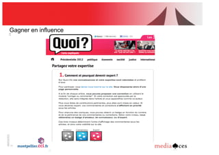 06/03/201
2
24
Gagner en influence
 