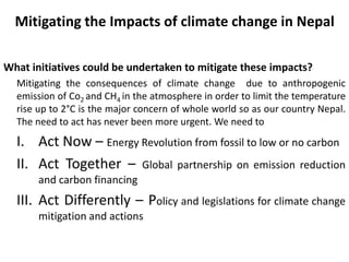 Climate Change in Nepal | PPTX
