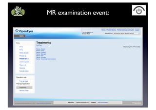 MR examination event: