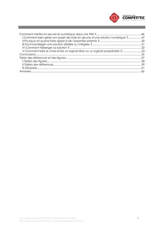 Le numérique pour les petites et moyennes industries 5
©Chambre de commerce et d’industrie Marseille-Provence
Introduction
 