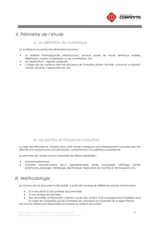 Le numérique pour les petites et moyennes industries 8
©Chambre de commerce et d’industrie Marseille-Provence
Le numérique, principal levier de compétitivité
des PMI
 